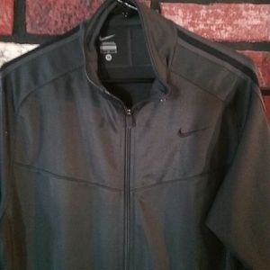 NIKE Jacket EUC, sz M, Gray with black stripe